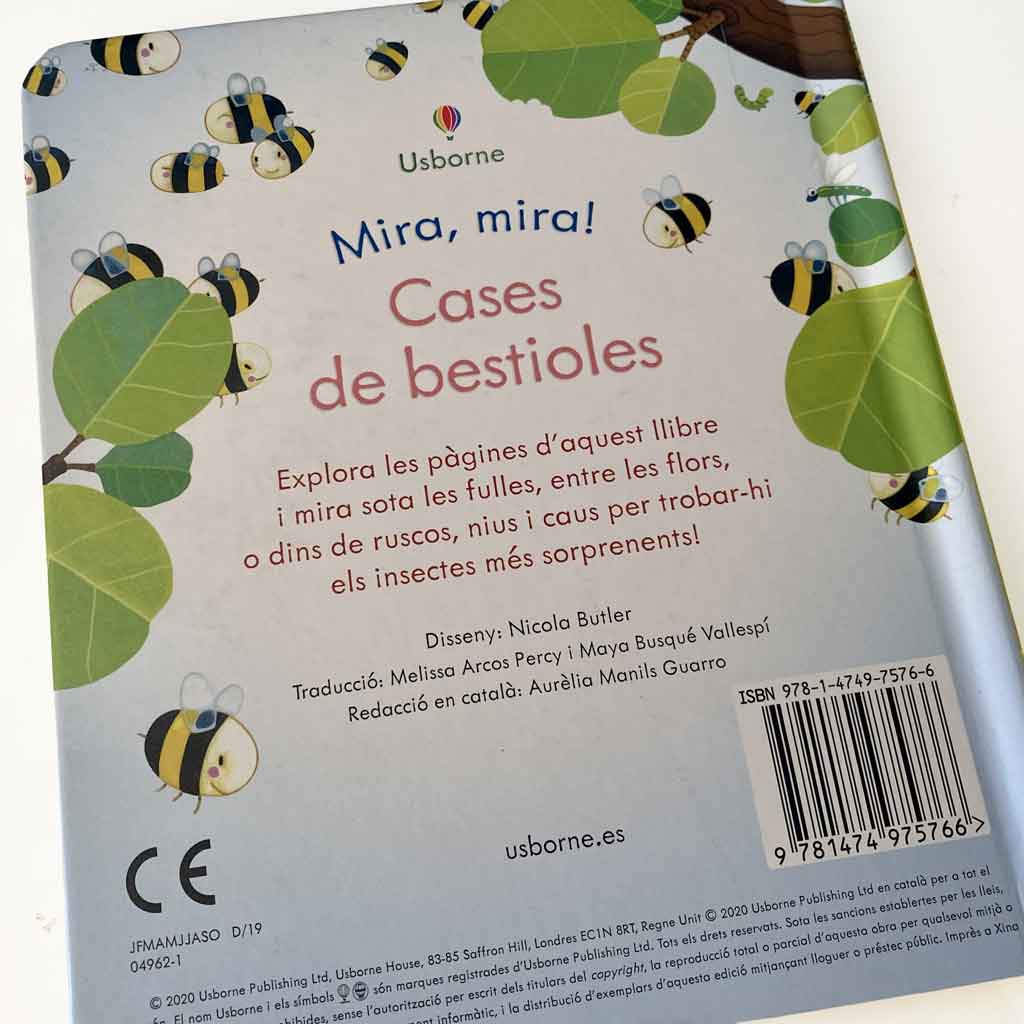 Cases de bestioles. Cuento en Catalan. Usborne | + 3 años