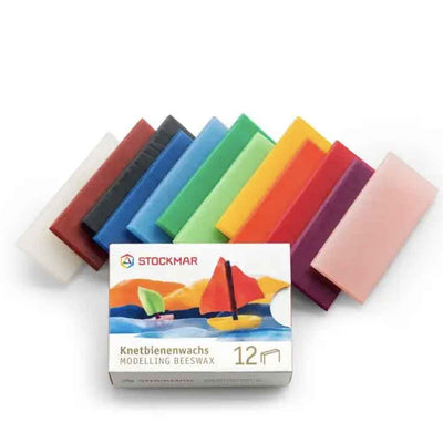 Cera de Abejas para Modelar 12 placas de colores | Stockmar