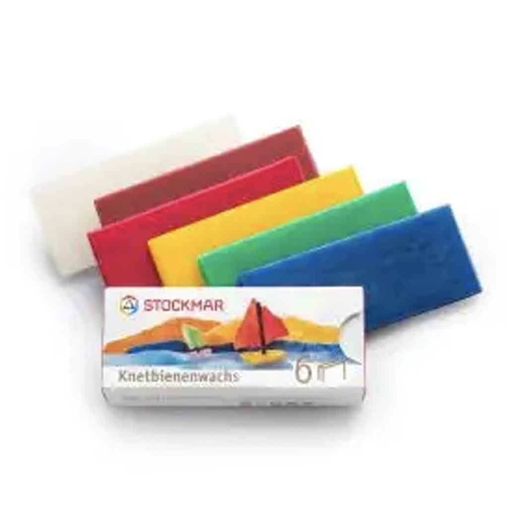 Cera de Abejas para Modelar 6 placas de colores | Stockmar