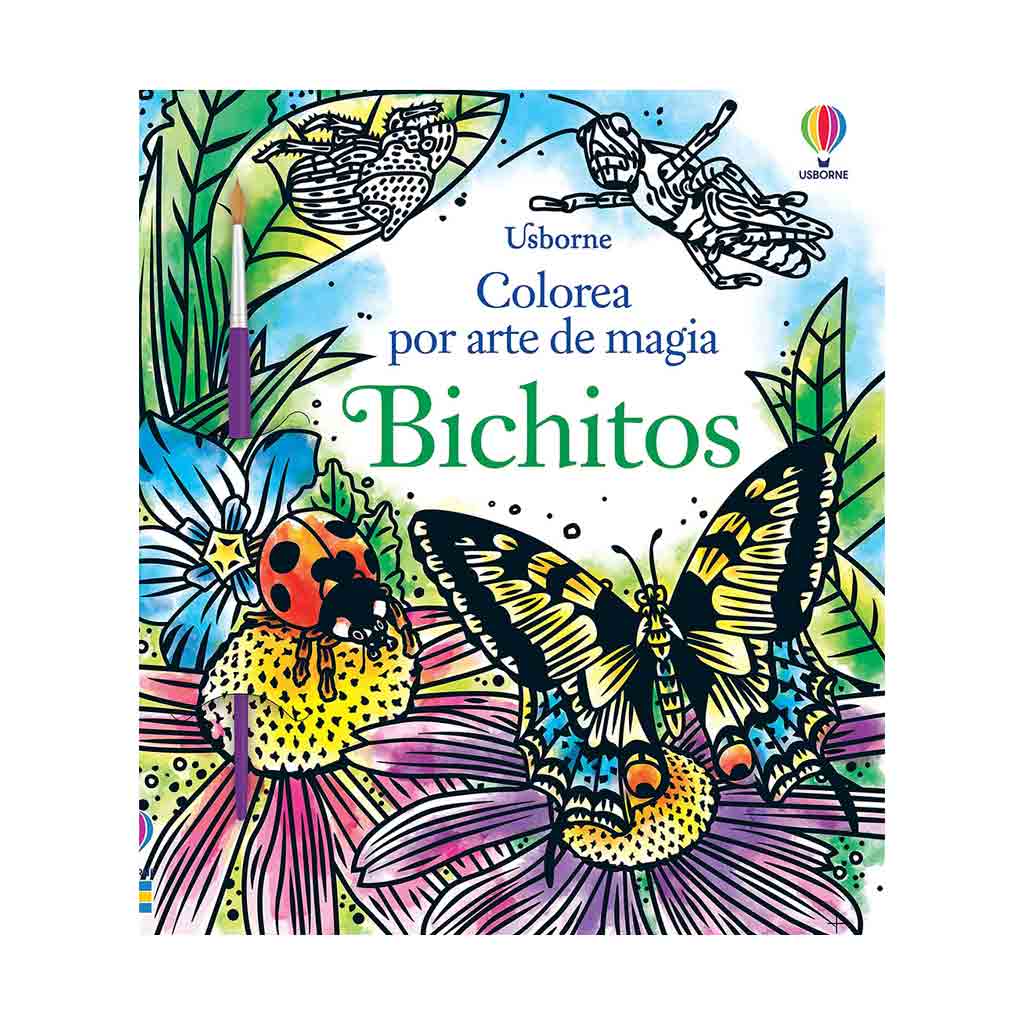 BICHITOS COLOREA POR ARTE DE MAGIA, dibujo para colorear | +3 años