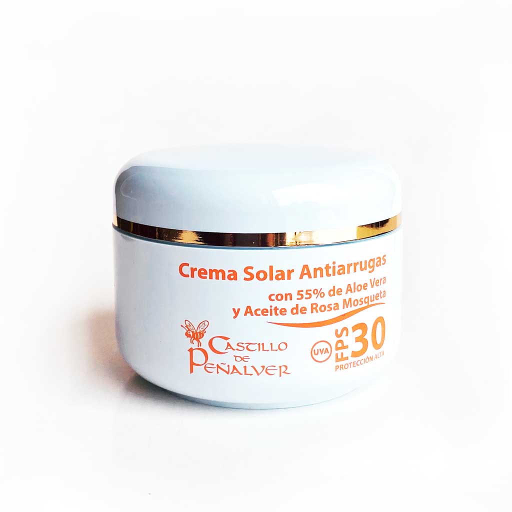 Crema Solar FPS 30, antimanchas y antiarrugas 100 ml.  | Castillo de Peñalver