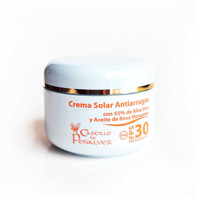 Crema Solar FPS 30, antimanchas y antiarrugas 100 ml.  | Castillo de Peñalver