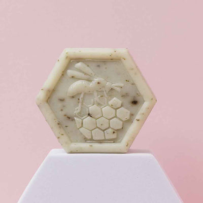 Jabón natural hexagonal vegetal Miel y Aloe Vera | APINFIORE