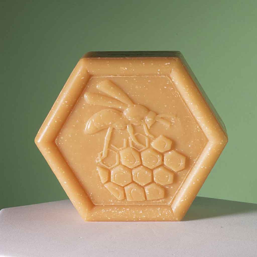 Jabón natural hexagonal vegetal Miel | APINFIORE