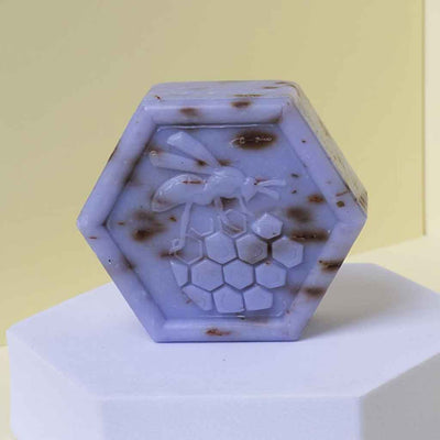 Jabón Natural Exfoliante Miel y Lavanda | APINFIORE