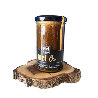 Mel Or, Miel cruda con Cúrcuma, Jengibre y Especias | Mel Vall de Ribes