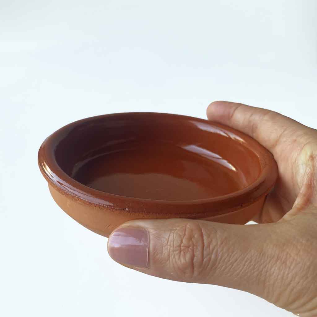 Portavela cuenco 9 cm | terracota