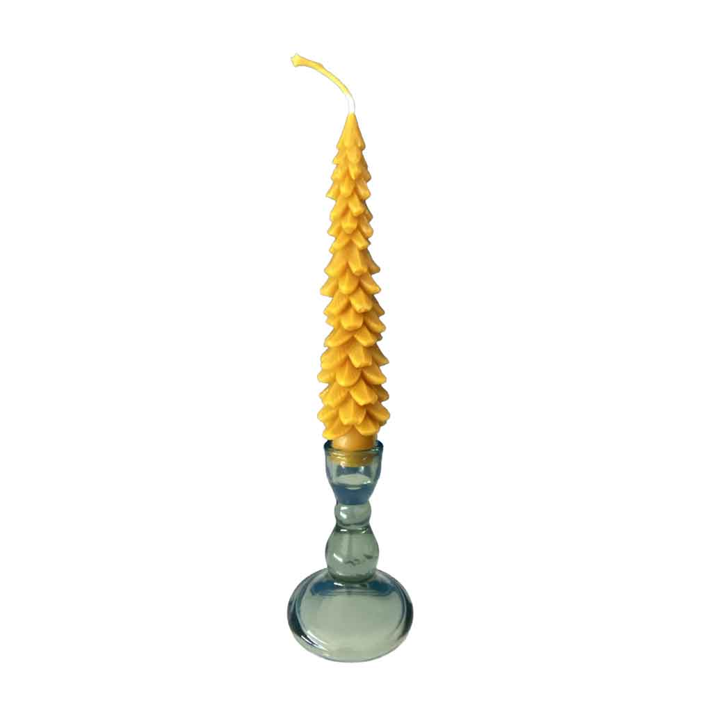 Árbol Abeto de cera de abeja | Vela navideña