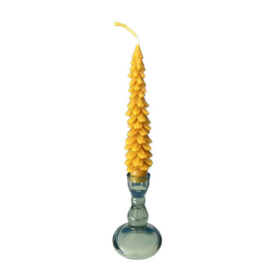 Vela navideña de cera de abeja | Árbol Abeto