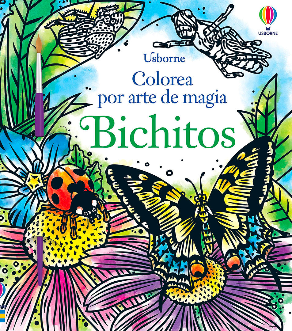 BICHITOS COLOREA POR ARTE DE MAGIA, dibujo para colorear | +3 años