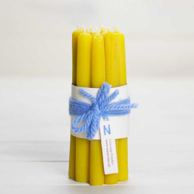 candelas de pura cera de abeja | Pack de 12 velas